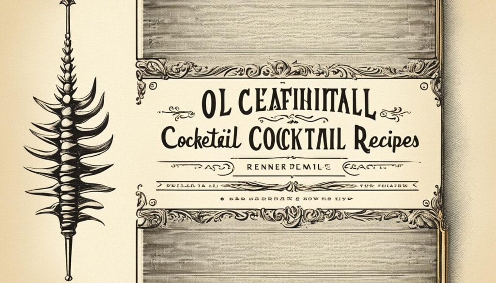 Classic Cocktail Book Spine