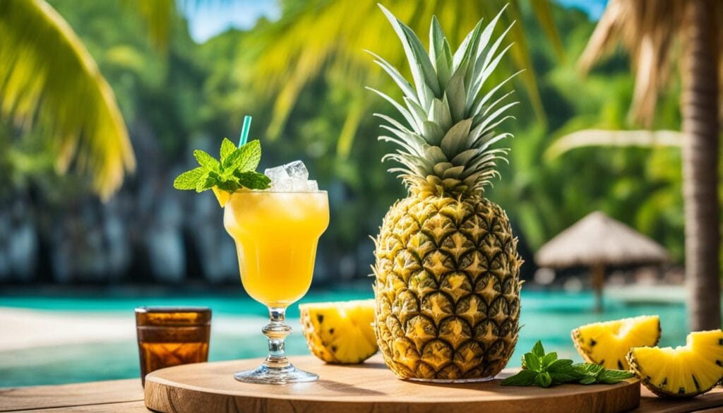 Homemade Pineapple Rum Cocktail