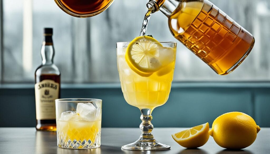 Homemade Whiskey Sour Process