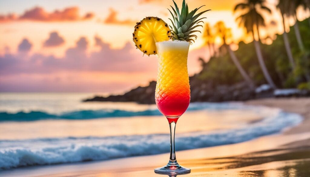 Malibu Sunset Cocktail