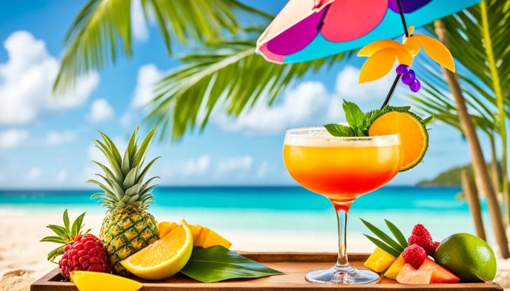 Rum Cocktail Presentation