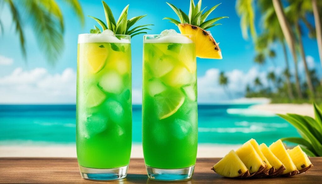 Tropical Malibu Rum Drinks