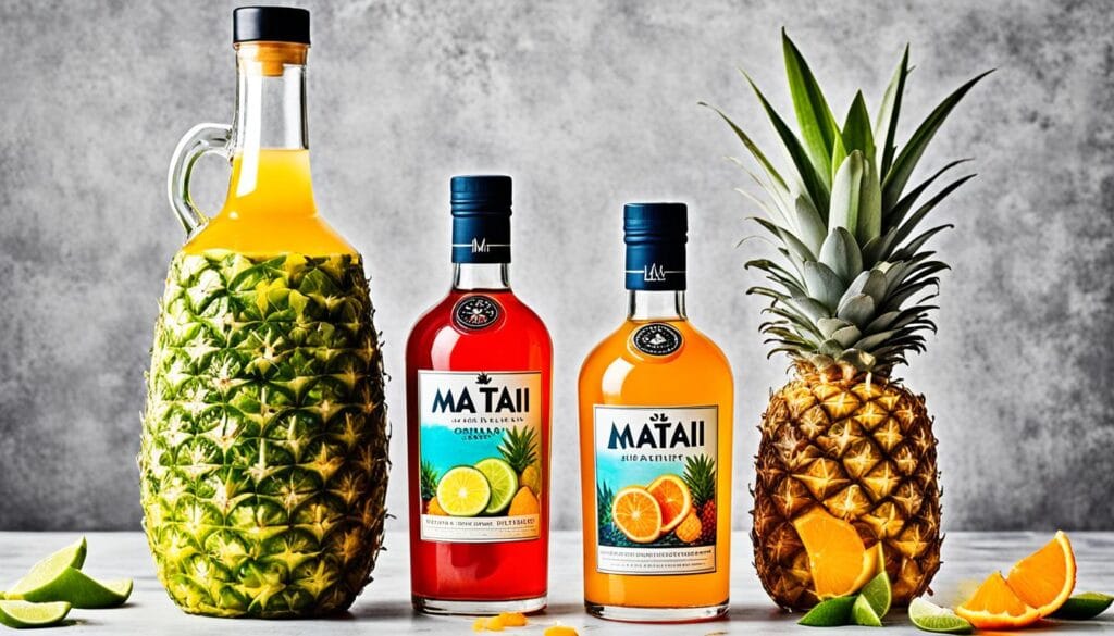 homemade mai tai components