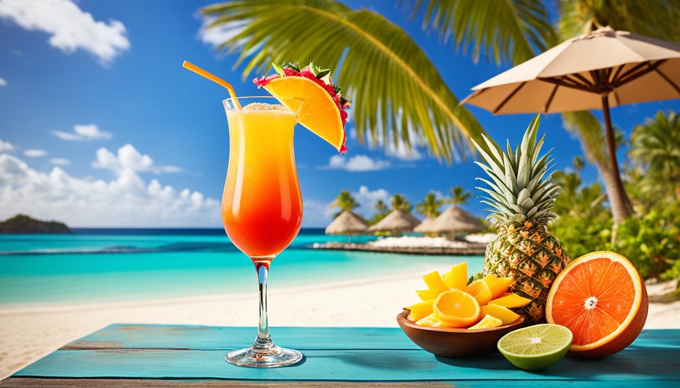 tropical drinks with rum