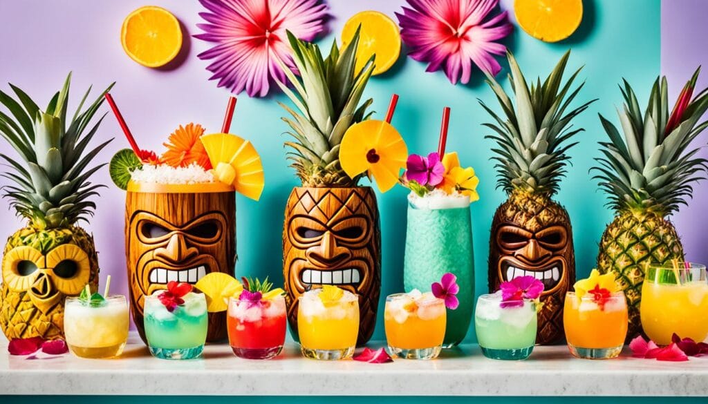 tropical rum drink variations