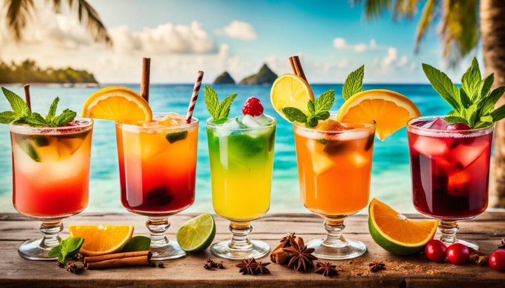 homemade spiced rum cocktails