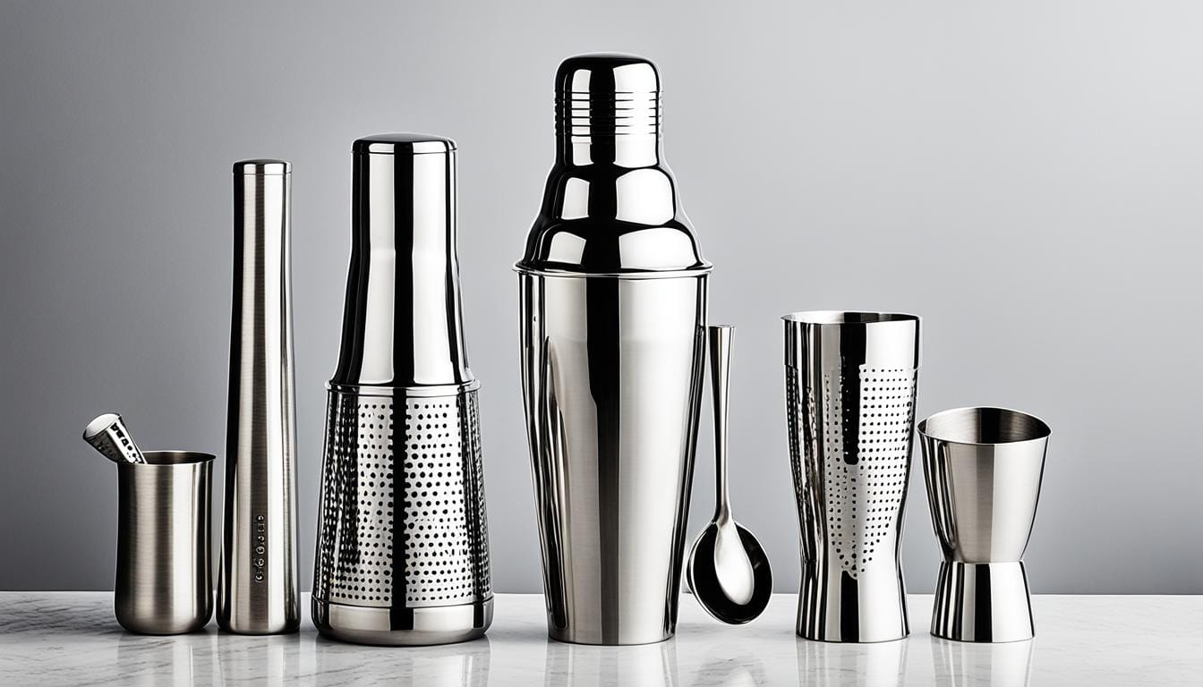 Modern Mixology Cocktail Shaker Set Essentials 1 modern mixology cocktail shaker set