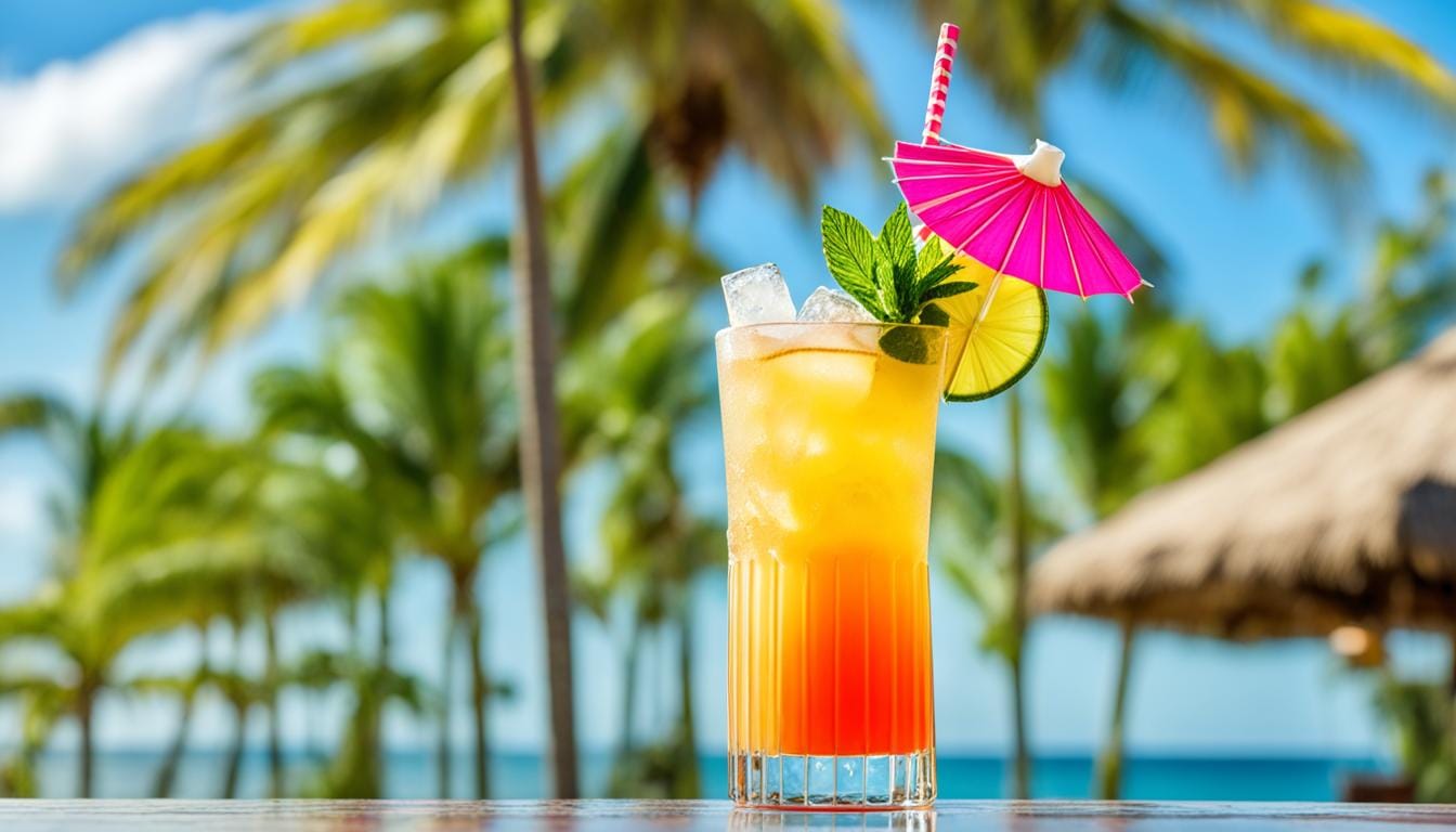 tropical mai tai cocktail