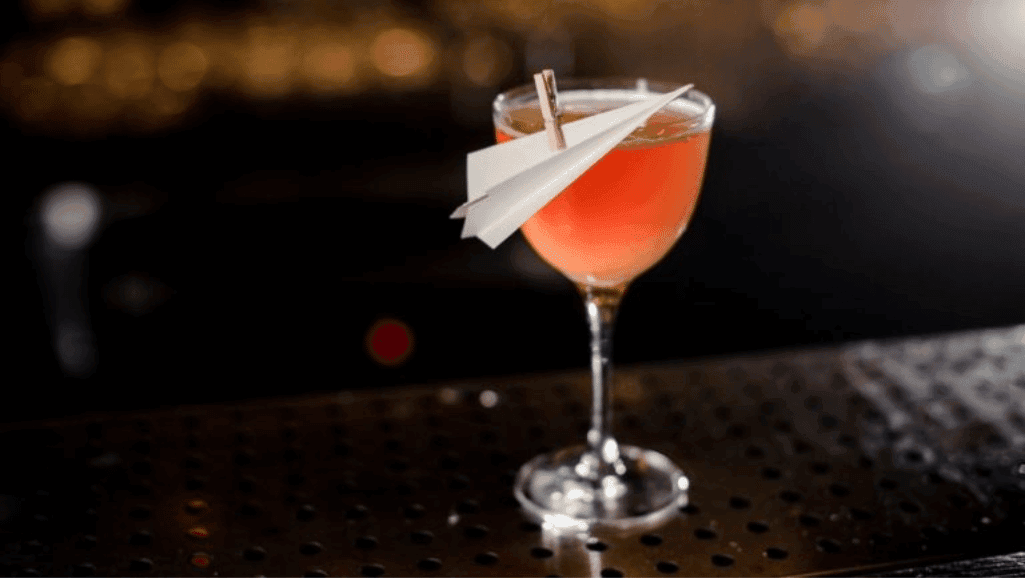 Making a perfect Paper Plane cocktail needs careful mixing