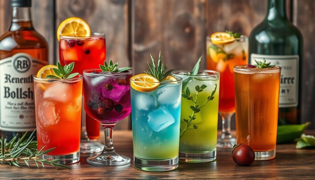 Artisanal beverages crafted with premium spirits and botanical infusions