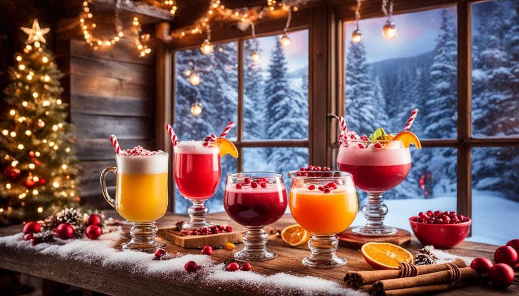 Festive holiday cocktails