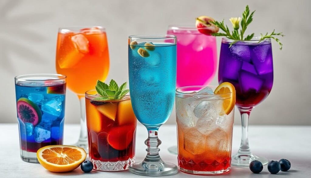 Handcrafted libations with fruit infusions and botanical blends