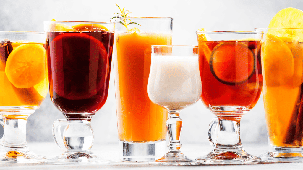Variety of flavorful beverages