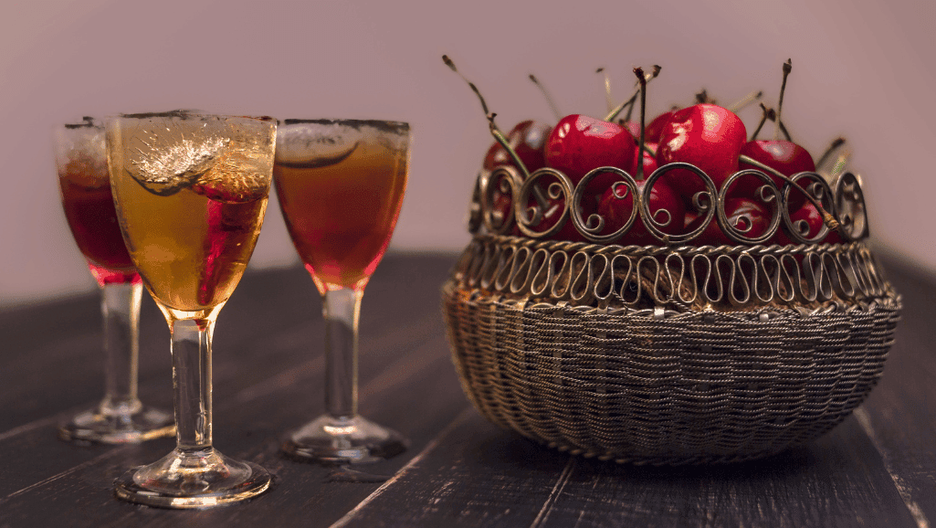 Tropical fruit liqueurs from Latin America