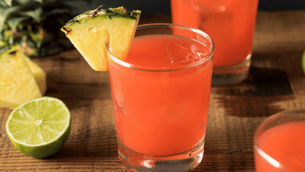 Making a Perfect Dark Rum Drinks Punch