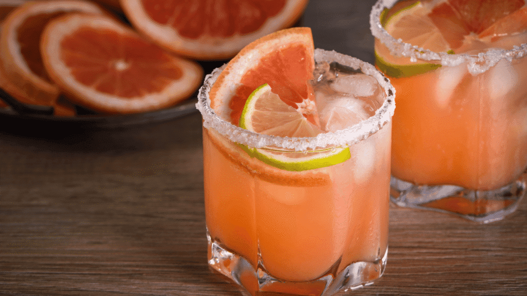 Fresh Grapefruit Classic Paloma Drink Recipe (Juice + Sparkling Water)